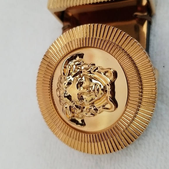New Versace Medusa Buckle Leather Belt - Picture 11 of 12